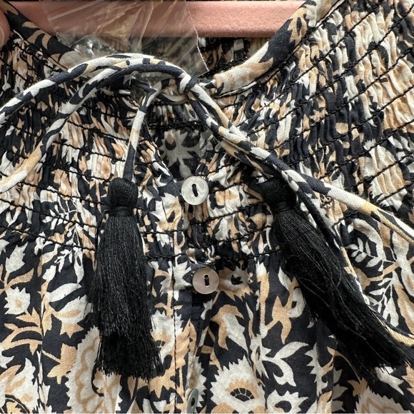 Cleobella Hazel Organic Cotton Boho Long Sleeved Blouse Size M New - Picture 9 of 10